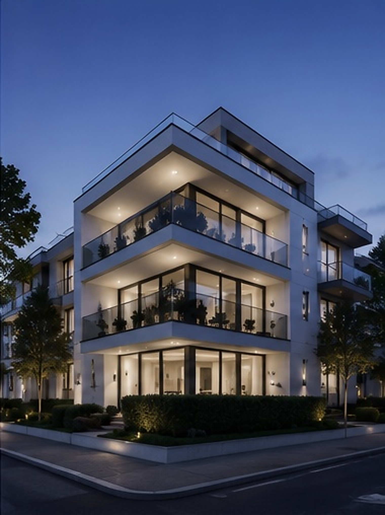 Modernes Mehrfamilienhaus