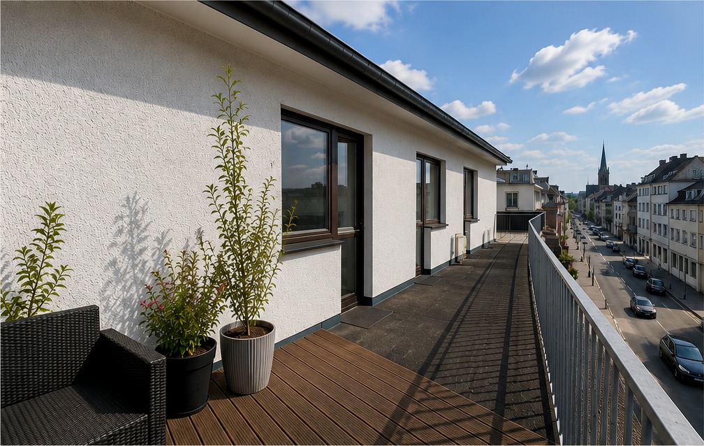 Große Terrassenwohnung mit viel Privatsphäre und Südlage – Bild 2