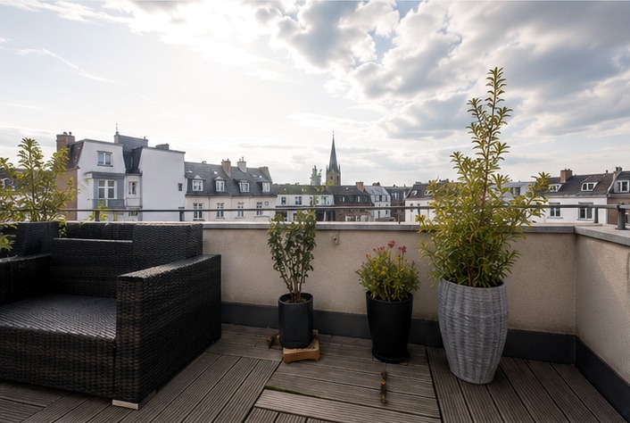 Große Terrassenwohnung mit viel Privatsphäre und Südlage – Bild 3